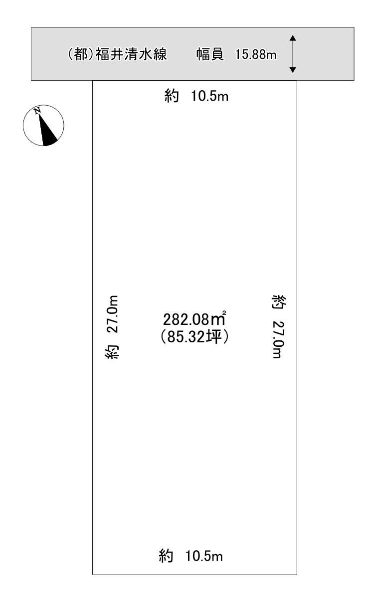 282 m² land in Fukui, Fukui - Photo 1