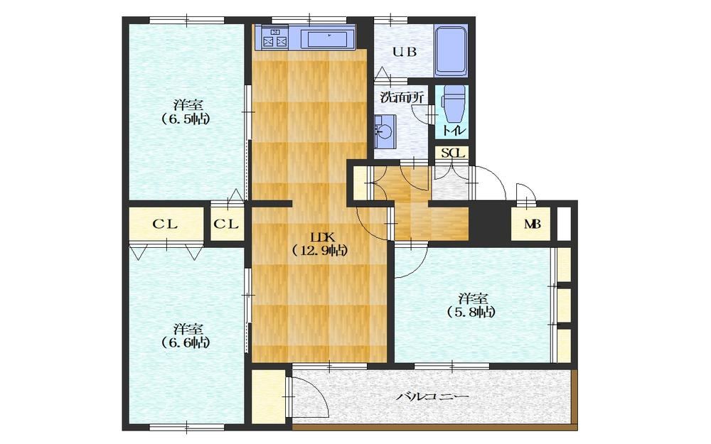 3LDK apartment in Nagaokakyo, Kyoto - Photo 1