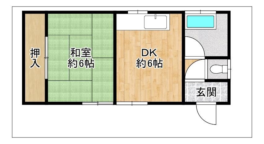 Compact 1DK in Fukadacho - Photo 1