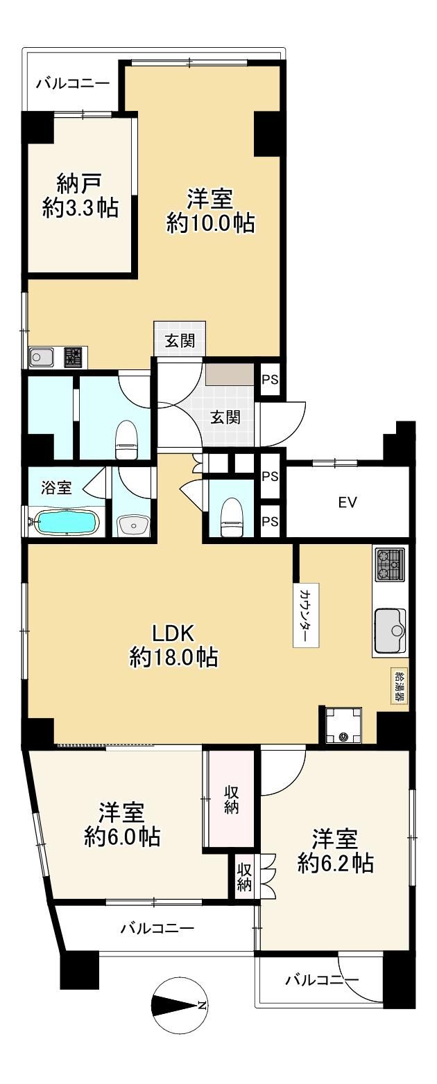 Spacious 3LDK Apartment in Akabane - Photo 1