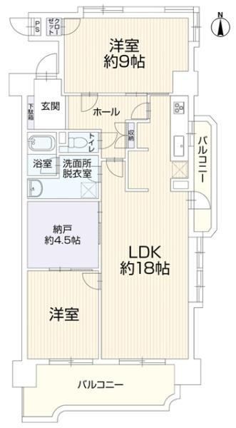 2LDK+S apartment in Komaki, Aichi - Photo 1