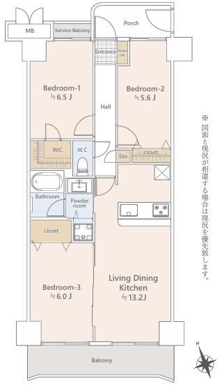 Bright 3LDK Apartment in Niiza - Photo 1