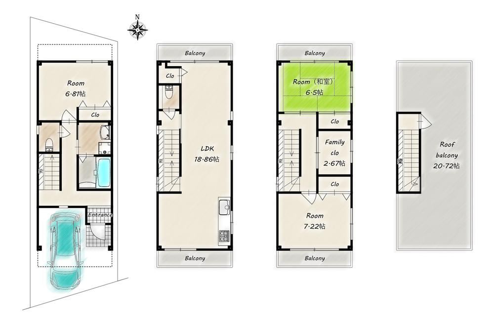 Stylish 3LDK Detached House Near Mukonoso Station - Photo 1