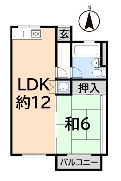 1LDK apartment in Beppu, Oita - Photo 1