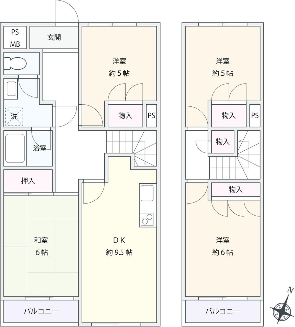 Spacious 4DK Apartment in Serigaya - Photo 1