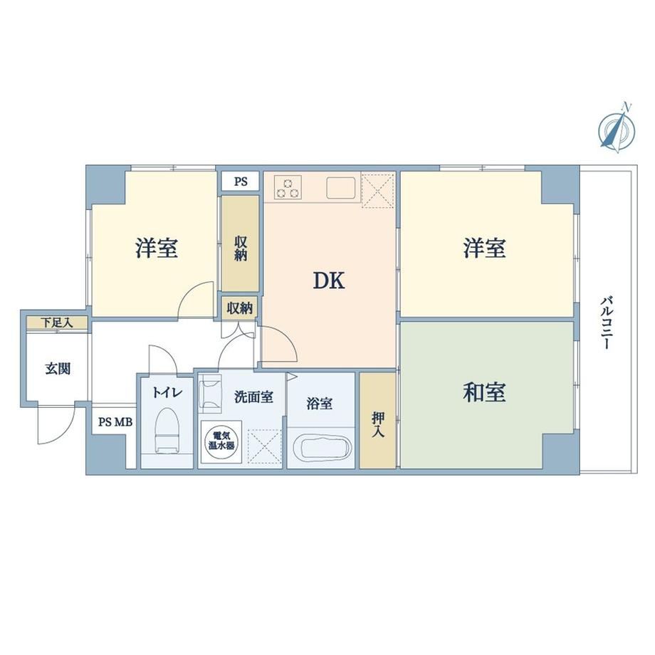 Cozy 3DK Apartment in Kamiyabe - Photo 1