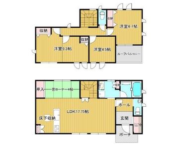 4LDK house in Tachiarai, Mii District