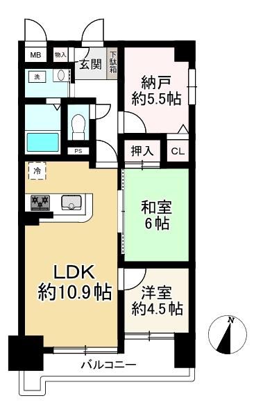 2LDK+S apartment in Tarumi Ward, Kobe, Hyogo - Photo 1
