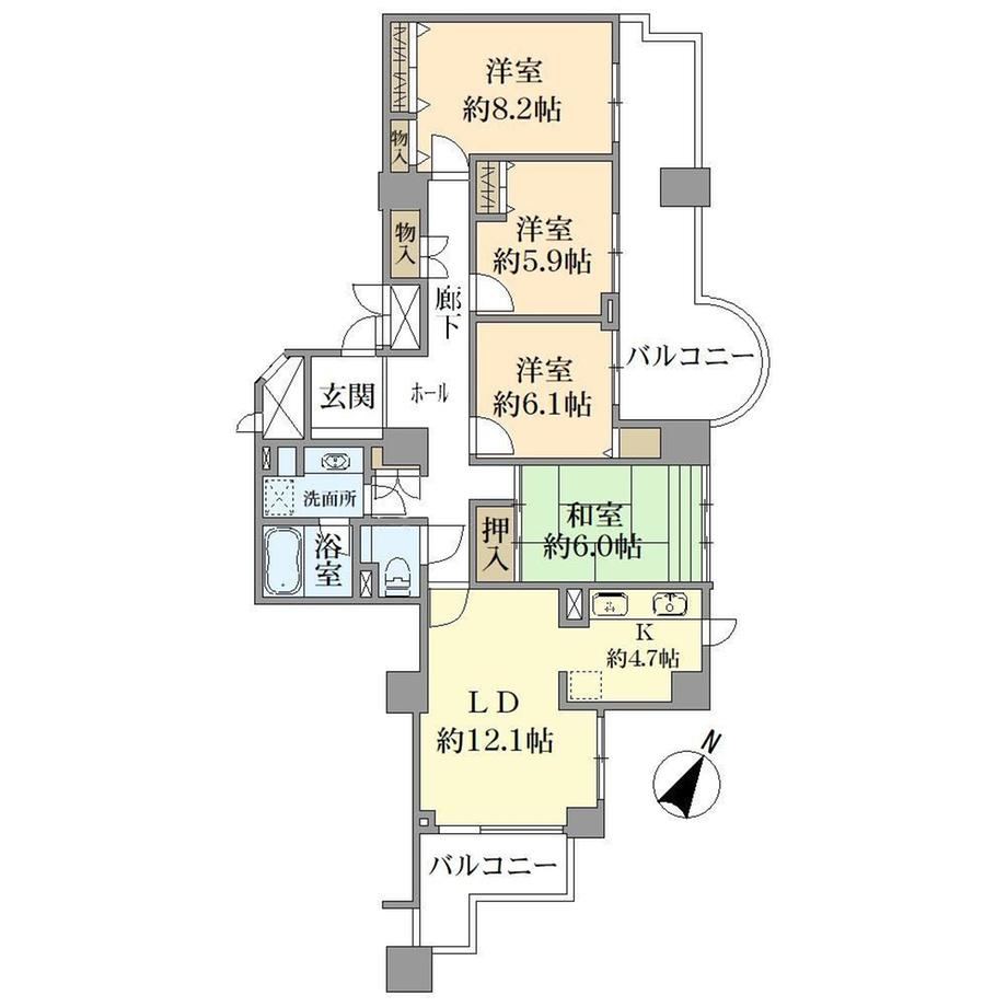 4LDK apartment in Asaminami Ward, Hiroshima - Photo 1