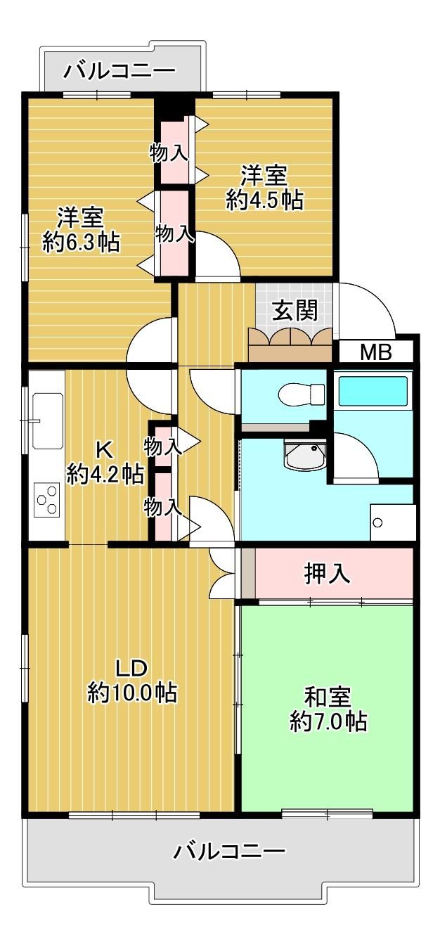 3LDK apartment in Atsugi, Kanagawa - Photo 1