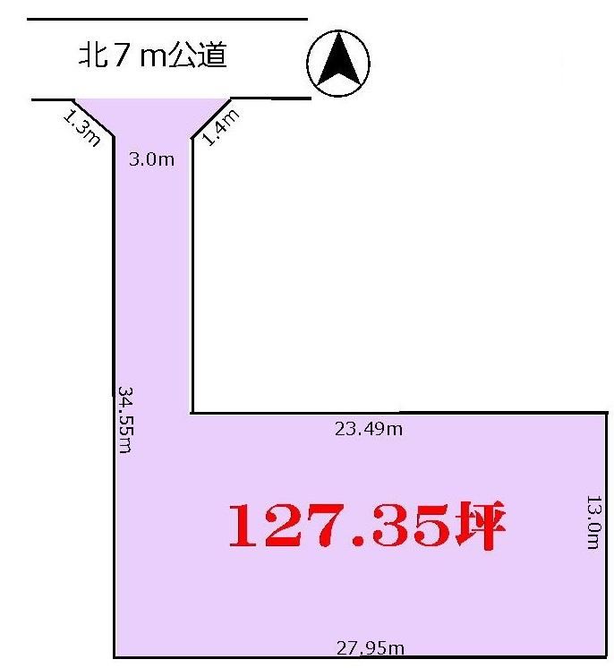 421 m² land in Kitamoto, Saitama - Photo 1