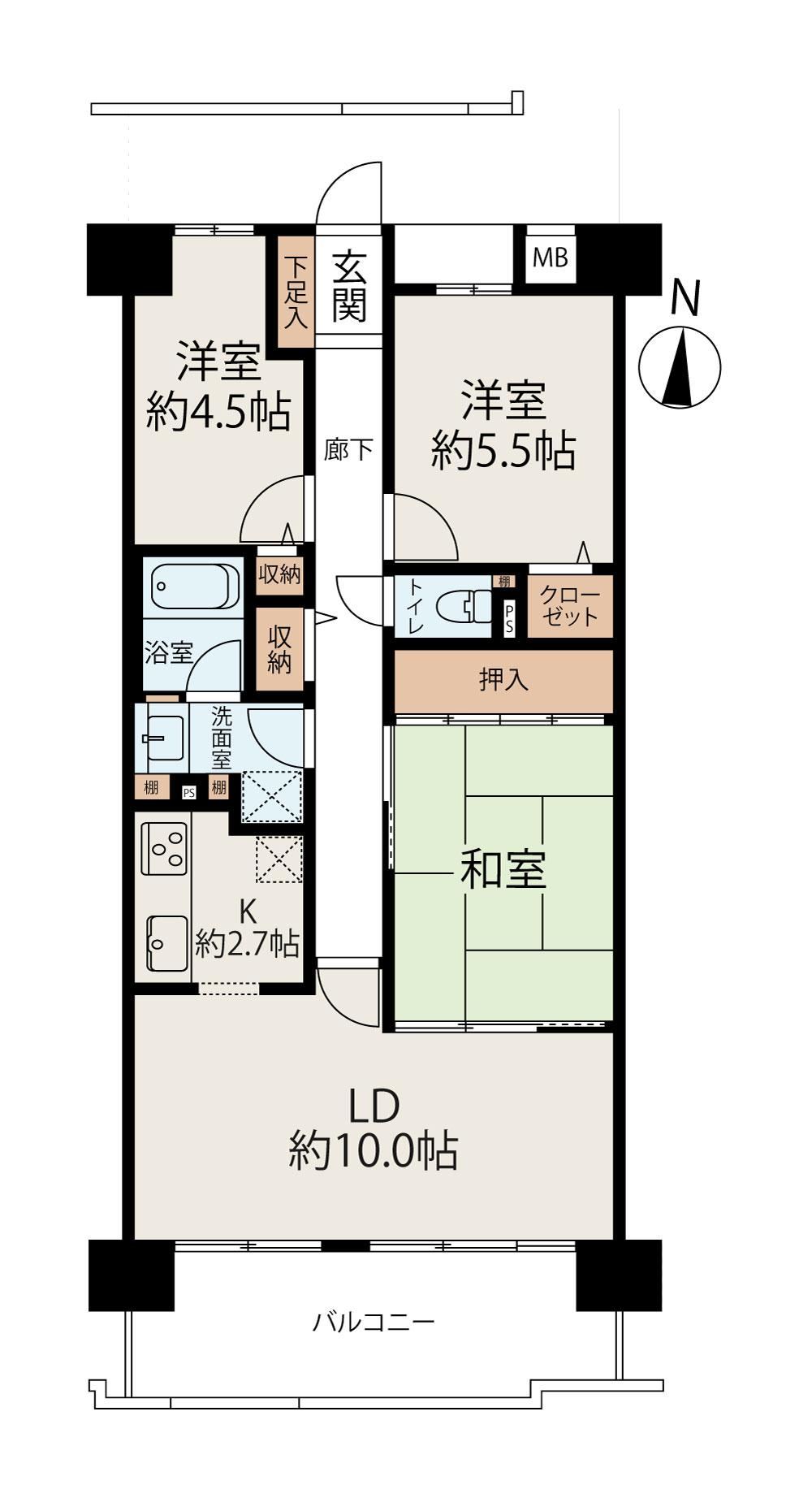 3LDK apartment in Nagakute, Aichi - Photo 1