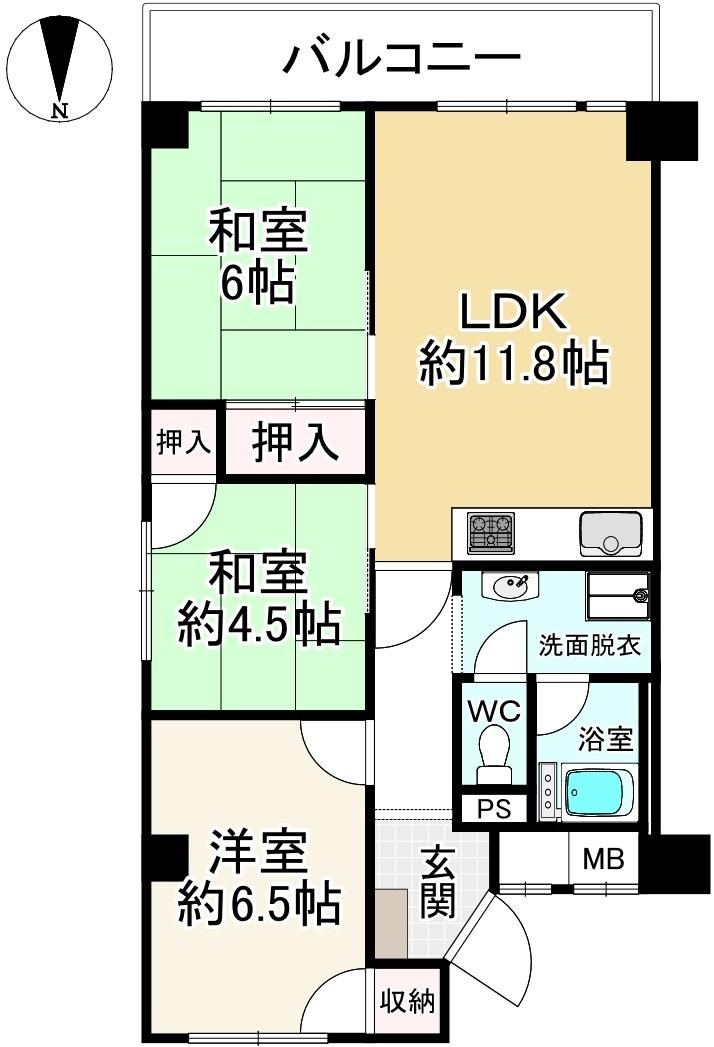 3LDK apartment in Nara, Nara - Photo 1