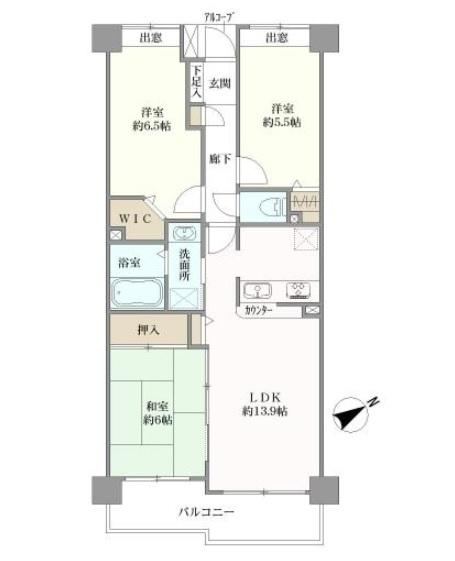 3LDK Apartment in Ichikawa Minami with Partial Renovation - Photo 1