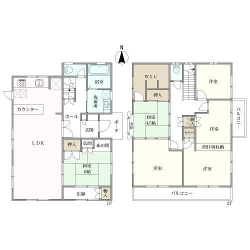 5LDK house in Higashi Ward, Hiroshima - Photo 1