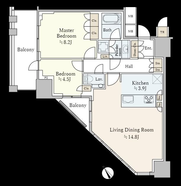 2LDK apartment in Shibuya Ward, Tokyo - Photo 1