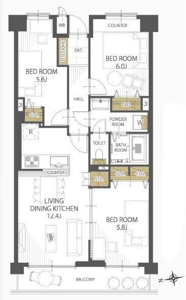 3LDK Apartment with Renovation in Kawaguchi - Photo 1