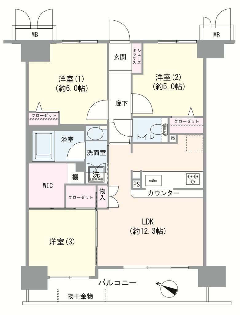 3LDK apartment in Minami Ward, Saitama - Photo 1