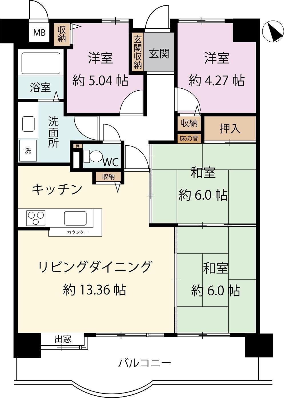4LDK apartment in Minato Ward, Nagoya, Aichi - Photo 1