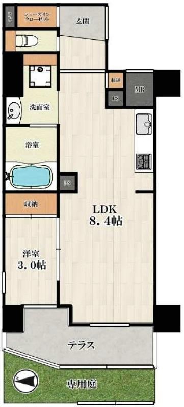 Charming 1LDK Apartment with Private Garden in Machiya - Photo 1