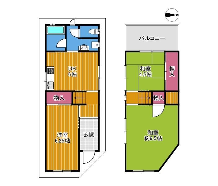 3DK House on a Corner Lot in Gokuden, Daito City - Photo 1