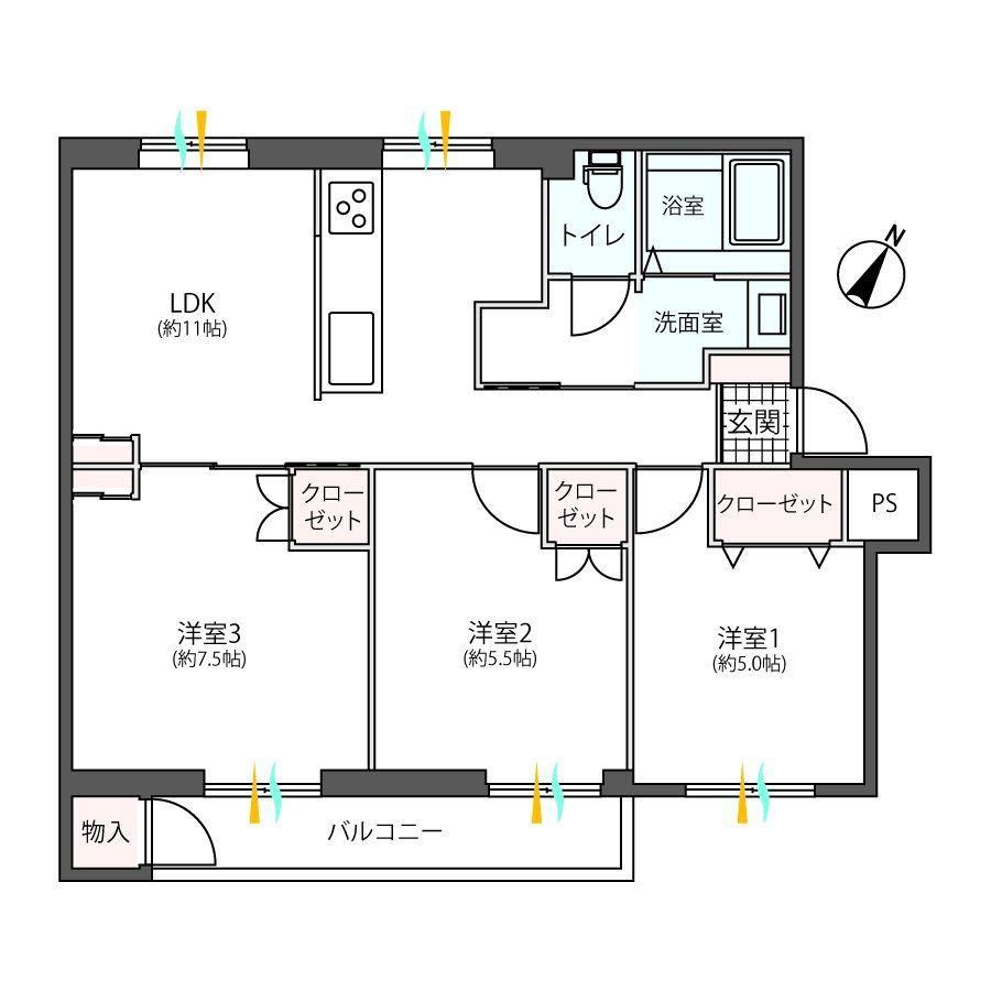 Renovated 3LDK Apartment in Uenomori - Photo 1