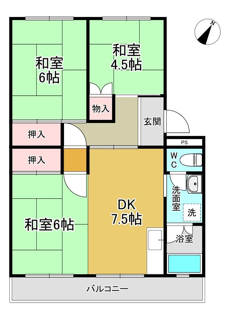 3DK apartment in Owariasahi, Aichi - Photo 1