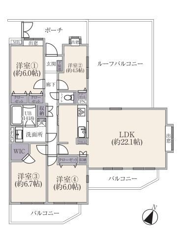 Spacious 4LDK Corner Apartment in Miyamaedaira - Photo 1