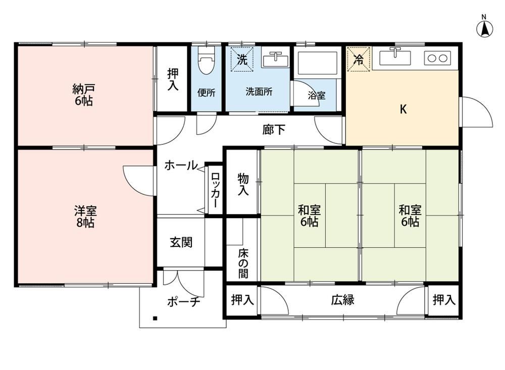 Sunny 3DK+S House Near Hotei Station - Photo 1