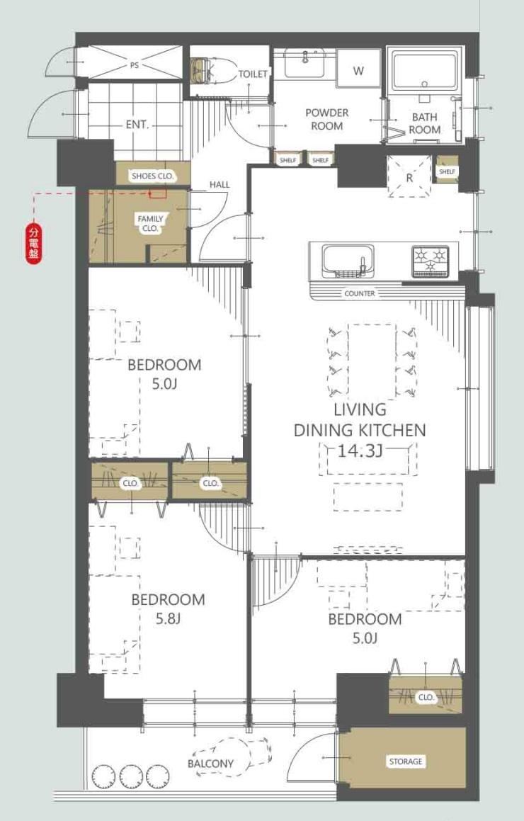 Pet-Friendly 3LDK Apartment with Family Closet in Itabashi - Photo 1