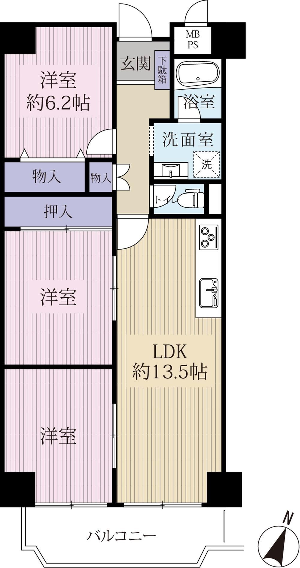 3LDK apartment in Suita, Osaka - Photo 1