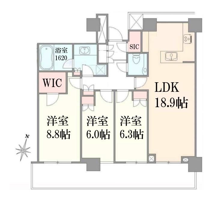Renovated 3LDK Apartment with Great Views in Nakahara, Kawasaki - Photo 1