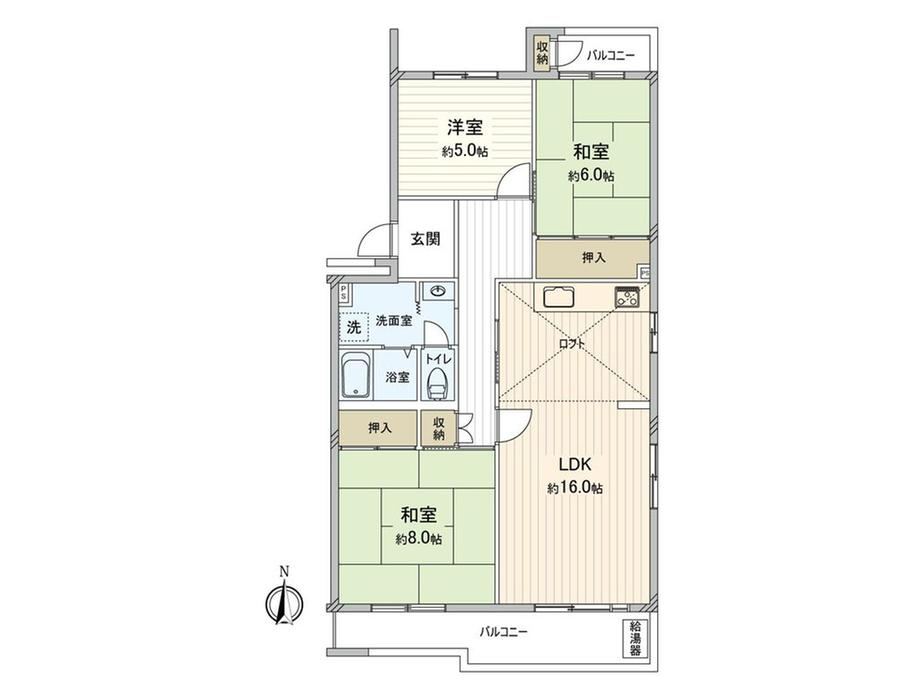 3LDK apartment in Nishi Ward, Hiroshima - Photo 1