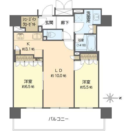 2LDK apartment in Chuo Ward, Osaka - Photo 1
