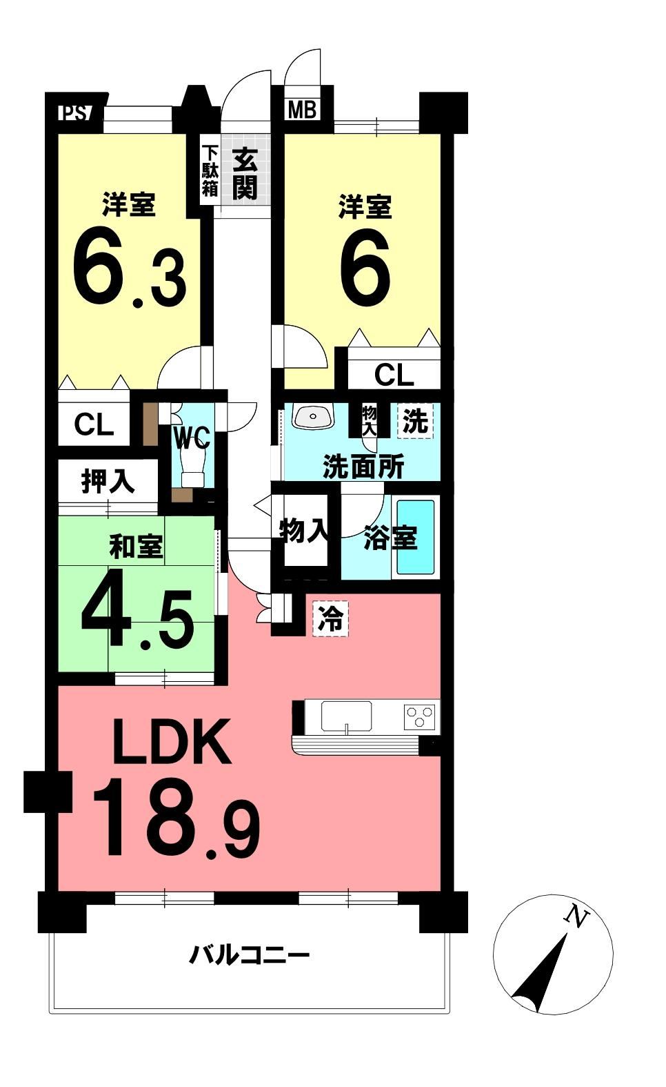 3LDK apartment in Toyoake, Aichi - Photo 1