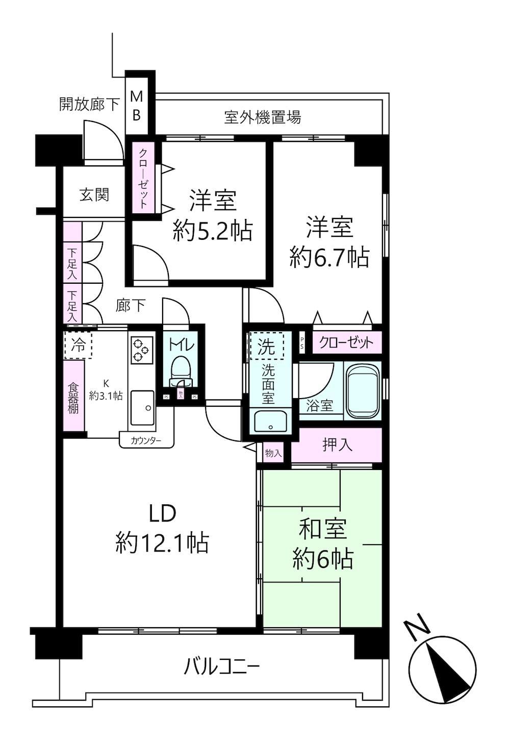 Scenic 3LDK Apartment in Akayama-cho - Photo 1