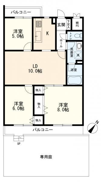 1st Floor Apartment with Private Garden in Yamate - Photo 1