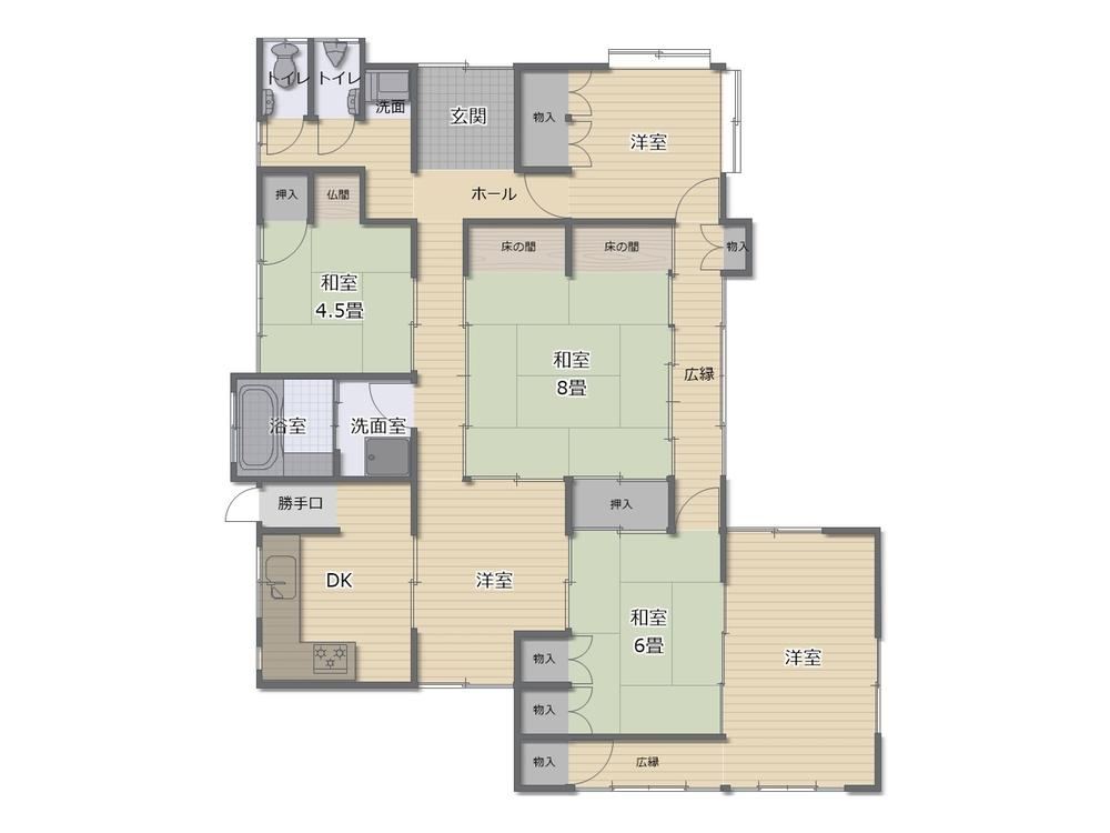 Spacious 6DK House in Okutani, Matsue - Photo 1