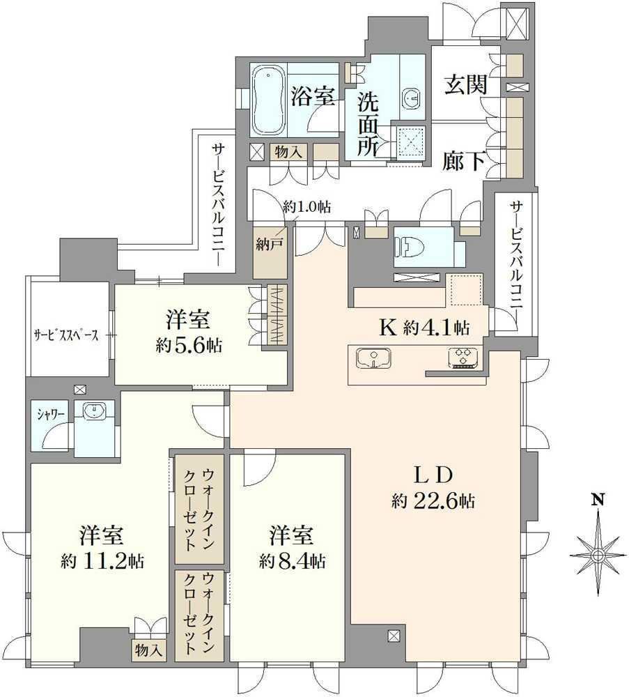 3LDK apartment in Nakagyo Ward, Kyoto - Photo 1