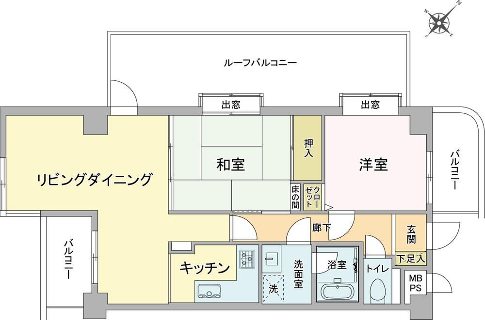 Corner 2LDK Apartment with Rooftop Views - Photo 1