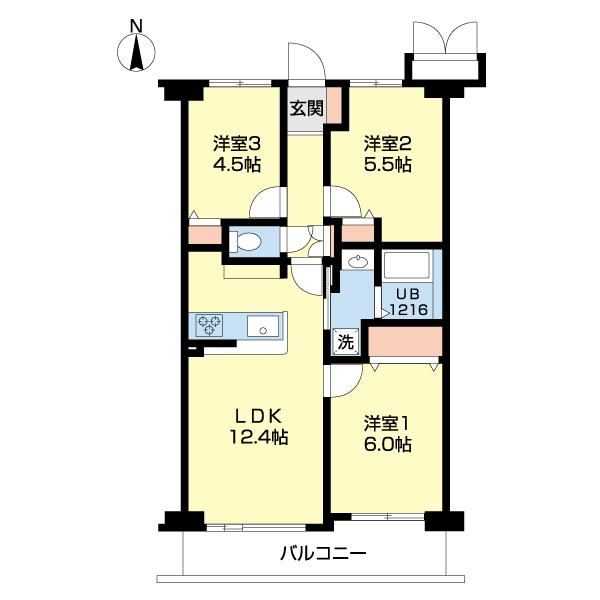 3LDK Apartment with Wide Balcony in Shimo-Kodaka - Photo 1