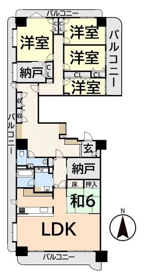 5LDK+S apartment in Oita, Oita - Photo 1