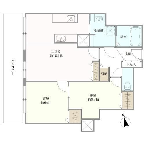 2LDK apartment in Shinjuku Ward, Tokyo - Photo 1