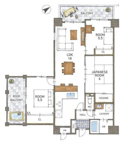 3LDK apartment in Otsu, Shiga - Photo 1