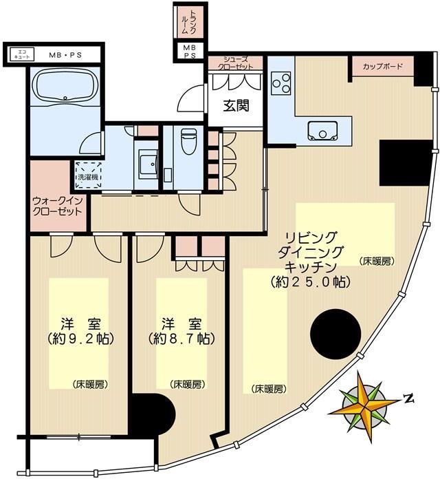 2LDK apartment in Chiyoda Ward, Tokyo - Photo 1