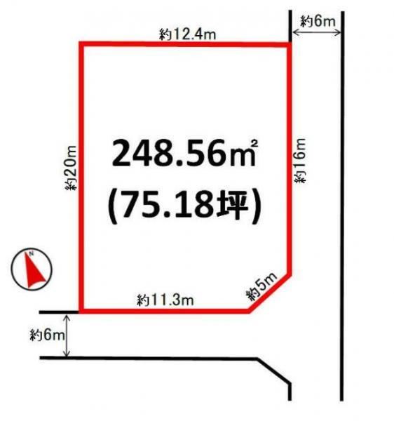 Southeast Corner Lot in Inuzuka, Oyama - Photo 1